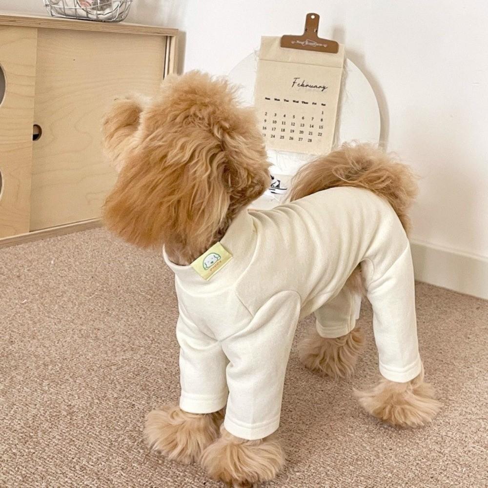 Warm Elastic Pet Jumpsuit Windproof Dog Fleece Pajamas Pet Four Legged Pants Small Medium Dogs