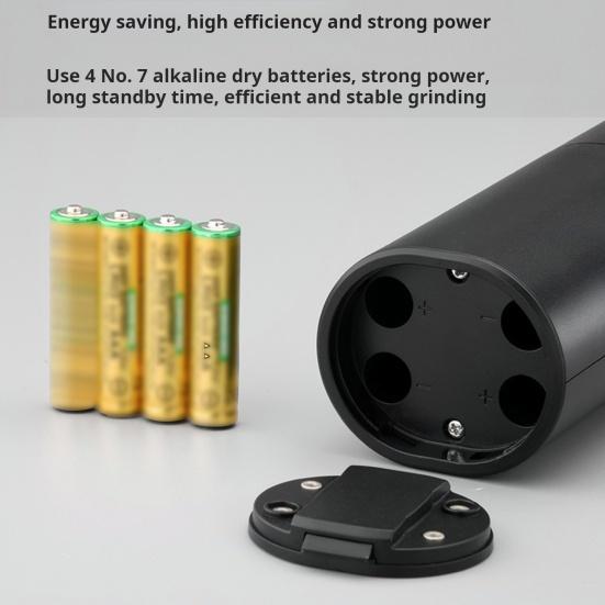 Электрическая мельница для перца и соли со светодиодной подсветкой, регулируемая степень помола, мельница для специй с зарядкой через USB для кухни, ресторана, вечеринки, пикника