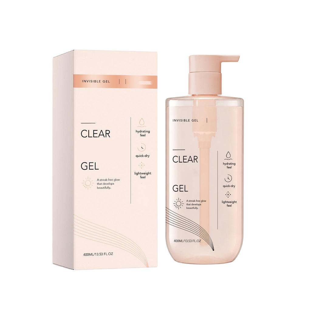 AMZ clear and seamless beauty black gel moisturizing, refreshing, transparent and non-sticky to create a natural shiny skin care gel 400ml