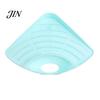 Sink Caddy with Drainage Corner Storage Rack, Triangular Shape, Multi-Compartment Kitchen Strainer Organizer, Durable Rack for Sponges Brushes