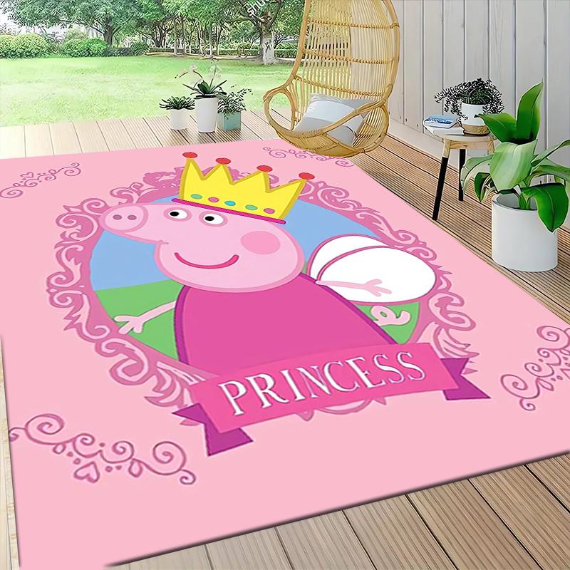 1Pc Peppa Pig Fairy Tale Carpet Rug Customizable Soft Washable Antislip Home Living Room Sofa Mats Personalized Rug 0917111
