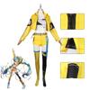 Miku Anime Hatsune Cosplay 17th Anniversary Yellow Costume Party Fancy Dress Set