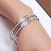 Bangle Exquisite Fadeless Women Simple Middle Frosted Circle Bracelet