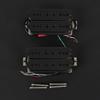 FLEOR Neck+Bridge Pickup Set Double Coil Humbucker Pickups for Electric Guitar Pickup Replacement-Black