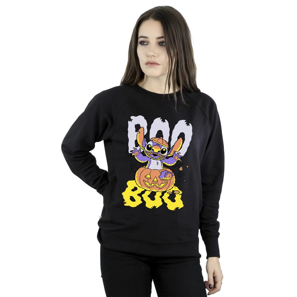 Lilo & Stitch Женский/Дамский свитшот с тыквой Бу