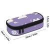 Pencil Pouch Printed Strong Polyester Fabric Zipper Closure with Main Compartment Mesh Pocket and Pen Slots for Boys Girls