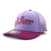 New Era 9FORTY DC Comics Joker MESH SNAPBACK CAP PURPLE DC COMICS 940MC M-CROWN A-FRAME [Used]