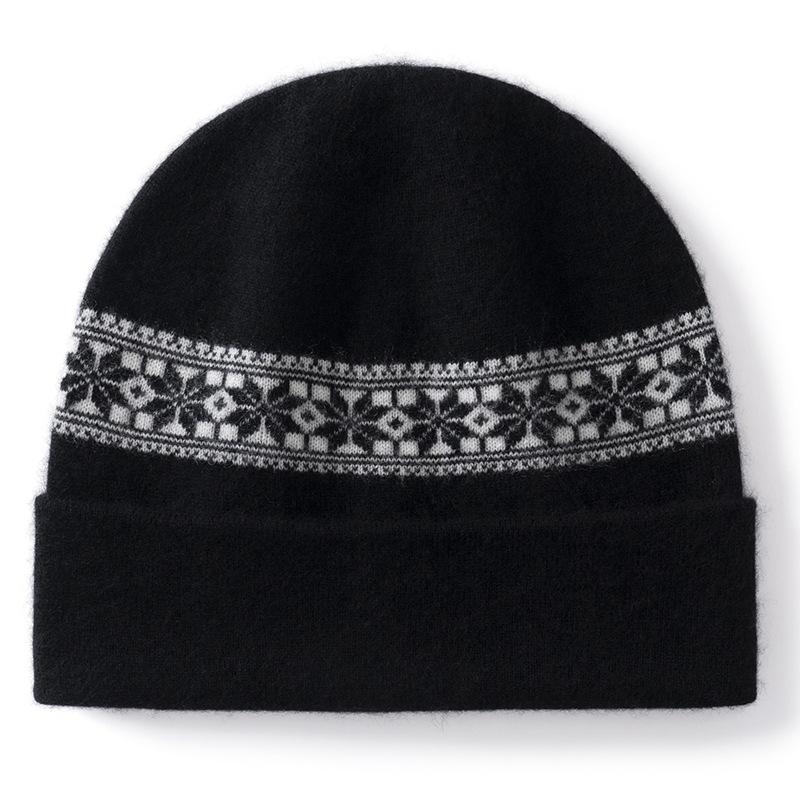High version versatile outdoor cold hat autumn and winter new warm wool hat windproof warm face small knitted hat