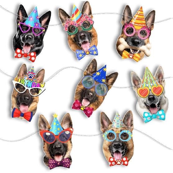 Cat Birthday Garland, Cat-Themed "Happy Birthday" Banner - Colorful and Fun Party Decoration for Kitten Lovers - Funny Kittens Garland