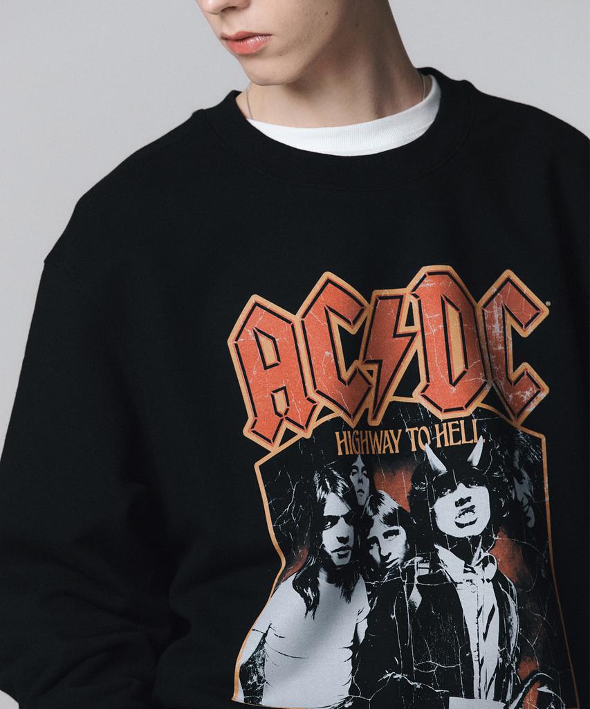 Свитшот Beulabado Acdc Highway To Hell Tour 79 Чёрный (Brent2317)