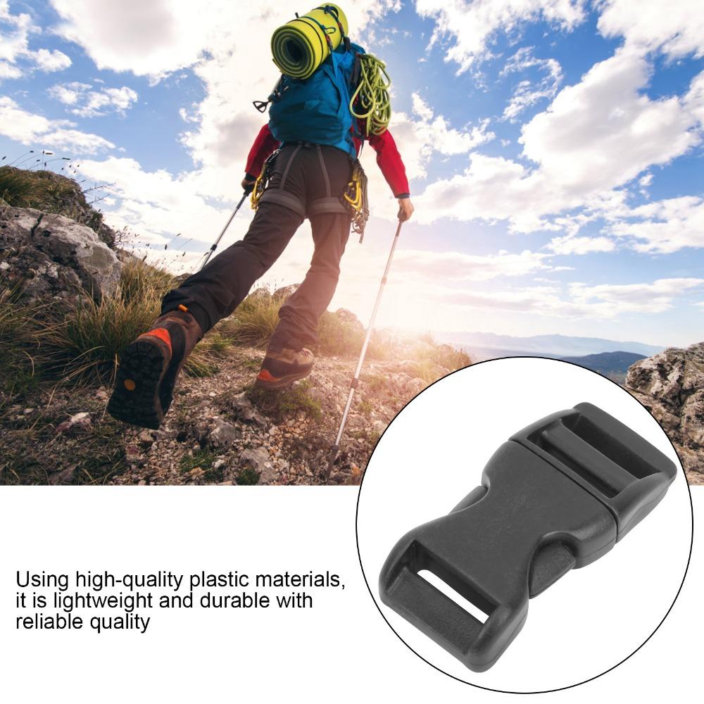 40 Pcs 17mm Side Release Buckles Plastic Flat Buckles Durable Mini Buckles  Pet Belt