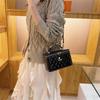 Women's Fashion Diamond Lattice Embroidery Shoulder Crossbody Handbag