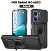 Чехол для Xiaomi Poco C85 Чехол Poco C85 4G Чехол Poco C85 5G Магнитное кольцо-держатель Бронированный чехол для телефона Защита камеры сдвижной задней крышкой
