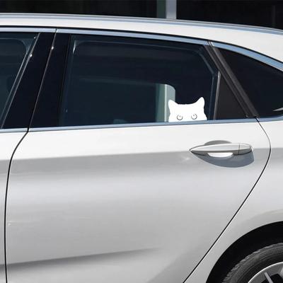 1 шт. для автомобиля мотоцикла персонализированные декоративные наклейки милая голова кошки модифицированные наклейки на тело наклейки с защитой от царапин