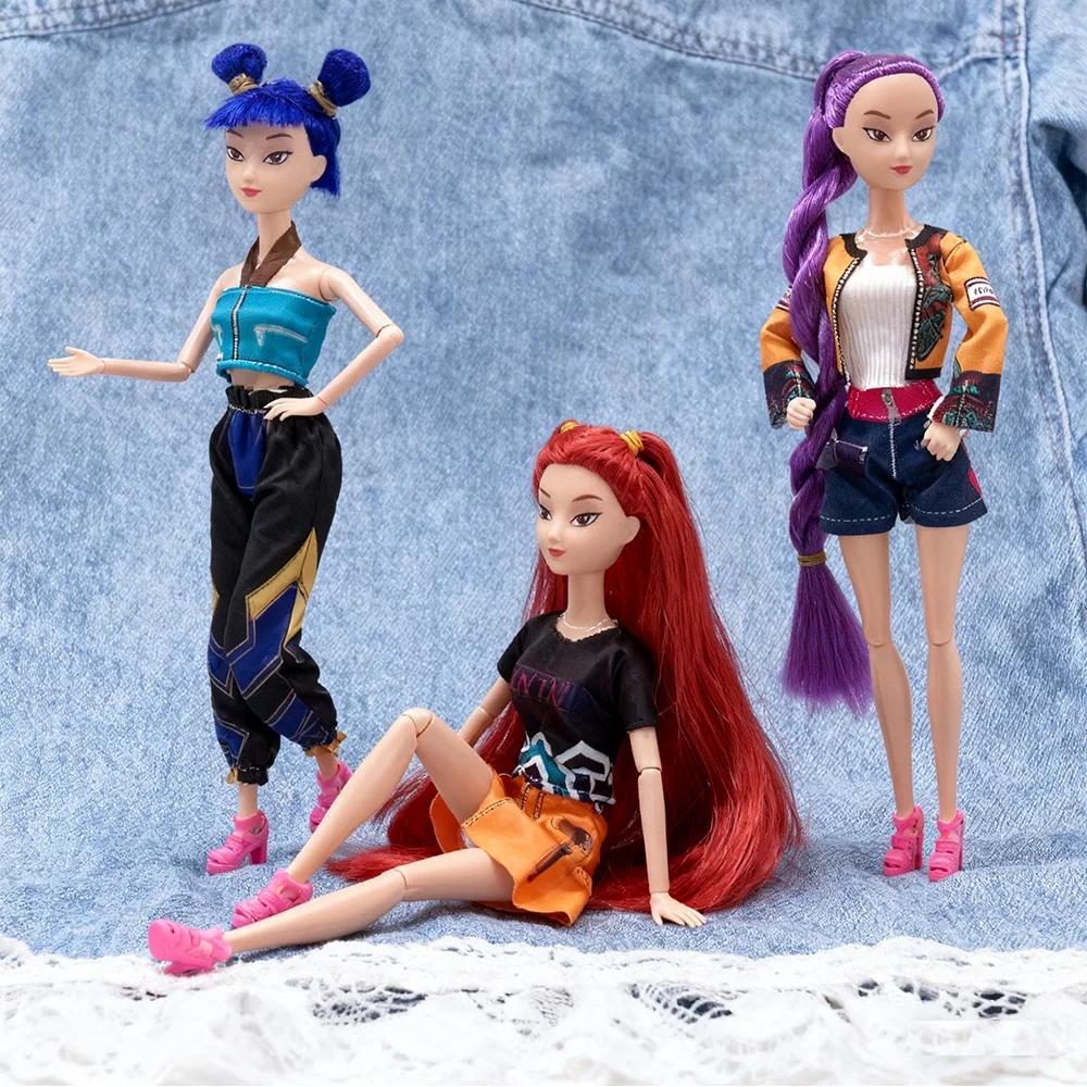 Kpop Demon Hunters Figure - Rumi & Zoi Vinyl Doll with Mask, Trendy Anime Themed Gift for Christmas Birthday