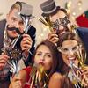 6Pcs Gold Silver Blowout Whistle Glitter Party Supplies New Years Party Blowers  Atmosphere Gifts