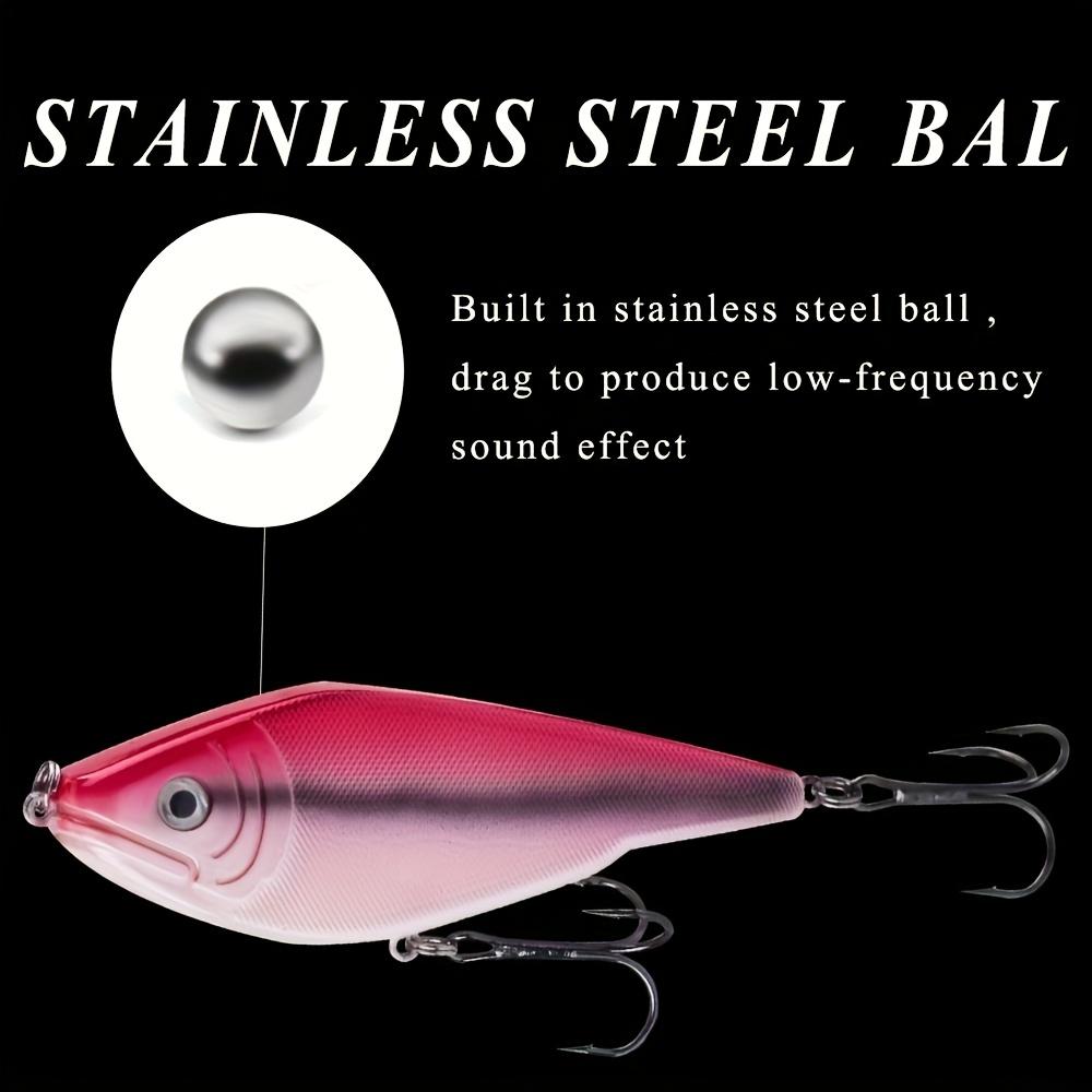 Воблер для джеркбейта с реалистичным бионическим дизайном - 9 см 26 г Рыболовная приманка с громким шумом, элегантным внешним видом, напоминающим рыбу, острыми тройными крючками