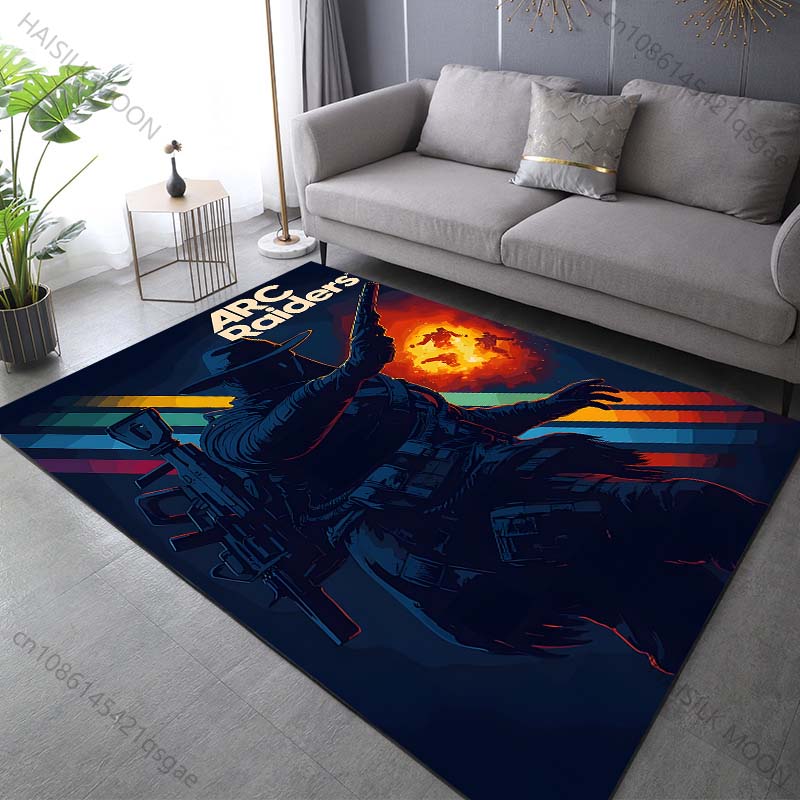 Classic Games A-RC R-Raiders Print Rug Carpet for Living Room Children's Bedroom Mat Sofa Doormat Rug Home Decor Anti Slip Mat