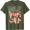 MILF Man I Love Feet Funny Sexy Inappropriate Saying Quote T-Shirt