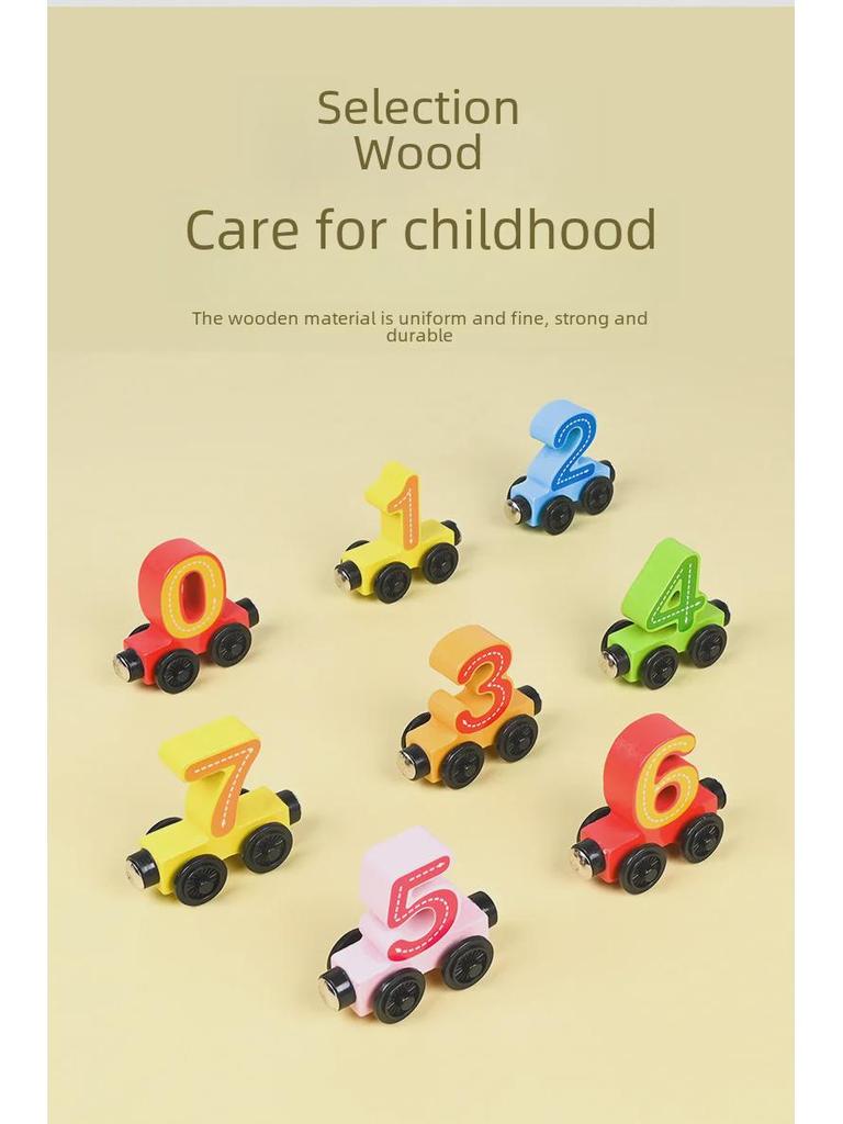 Магнитный цифровой поезд, строительные блоки, развивающие игрушки для мальчиков и девочек, возраст 1-5 лет