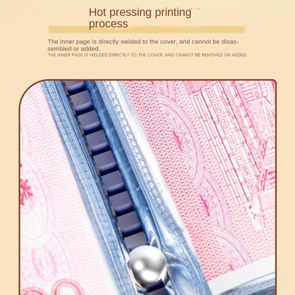 Large Capacity Mini Binder Savings Challenge PU Savings Challenges Sheets  Couples