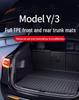 Коврики из ТПЭ для багажника и переднего багажника Tesla Model 3/Y - Аксессуары с индивидуальной посадкой