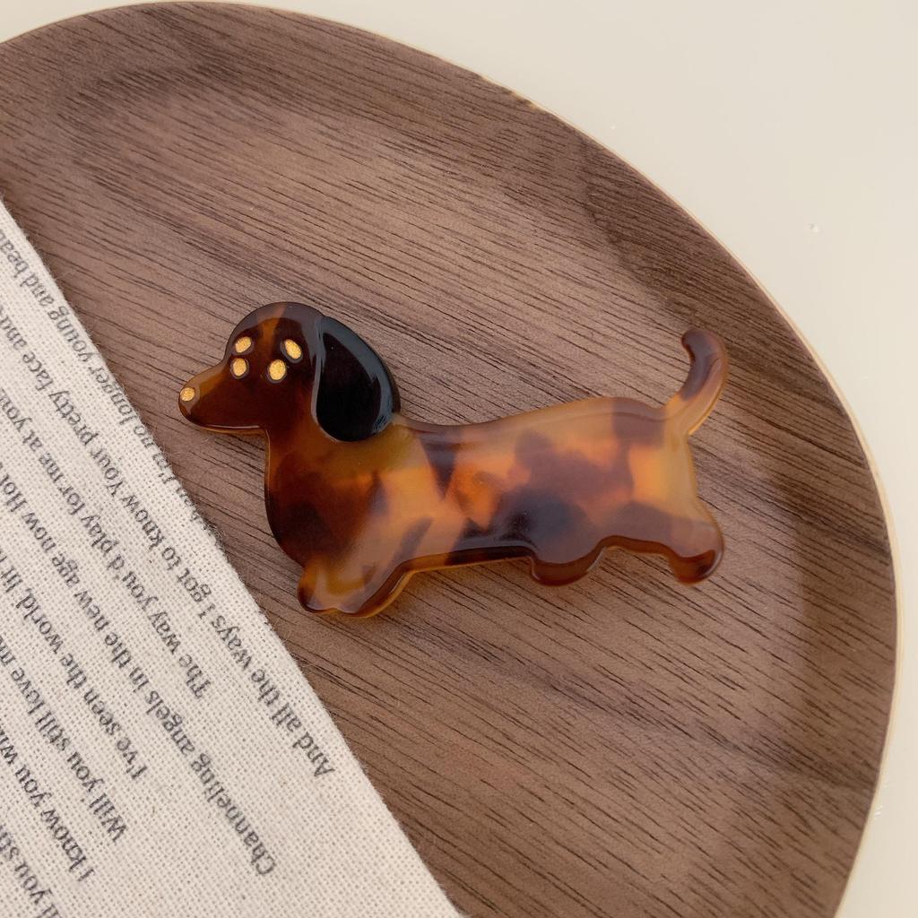 Заколки для волос в виде щенка-сосиски из мультфильма «Утконос» — симпатичная заколка для челки и боковых волос