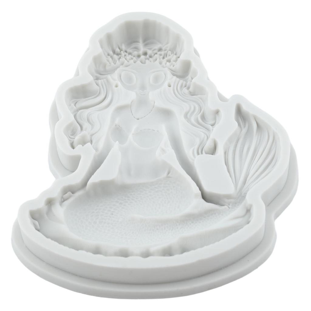 Силиконовые формы Русалка Форма для мастики Русалка Инструменты для украшения торта Топпер для кекса Конфета Шоколад Форма для гампасты