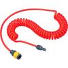 TRUSCO Urethane Coil Hose with Resin Coupling X 10 2.4m TUHJ-3 [Case Sold]