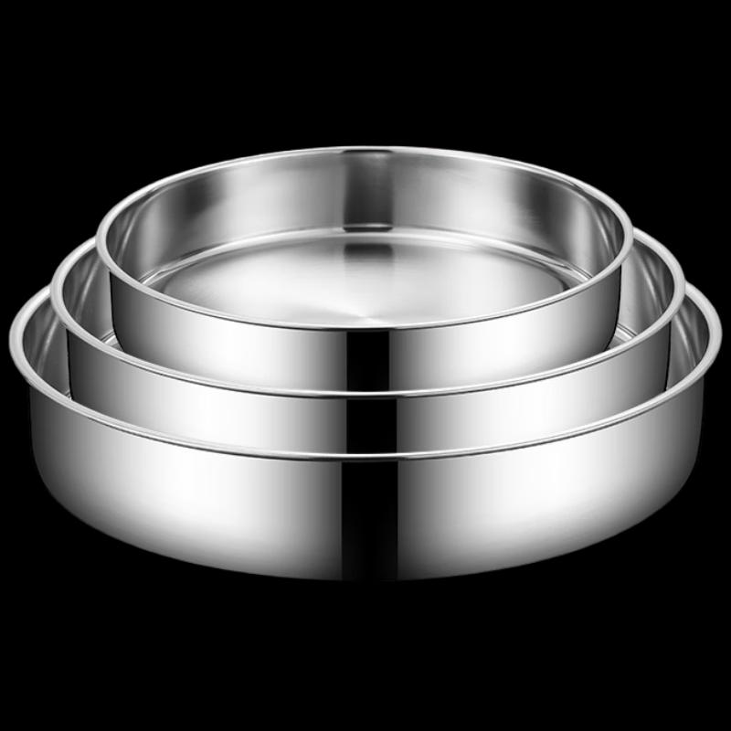 Утолщенная глубокая круглая многоцелевая сковорода из нержавеющей стали