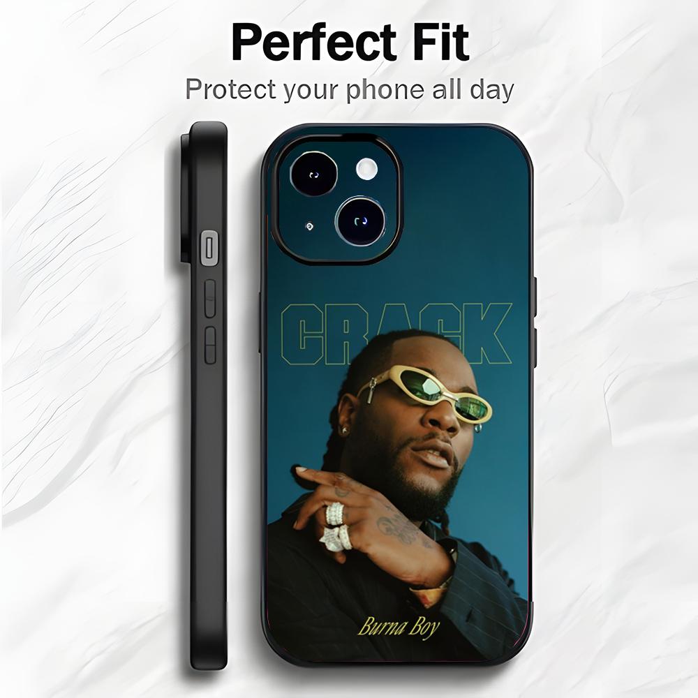 Афро-фьюжн Арт B-Burna Boy сольный альбом Чехол для телефона Чехол для телефона Мягкая упаковка Легкий Для iPhone17 16 15 14 13ProMax
