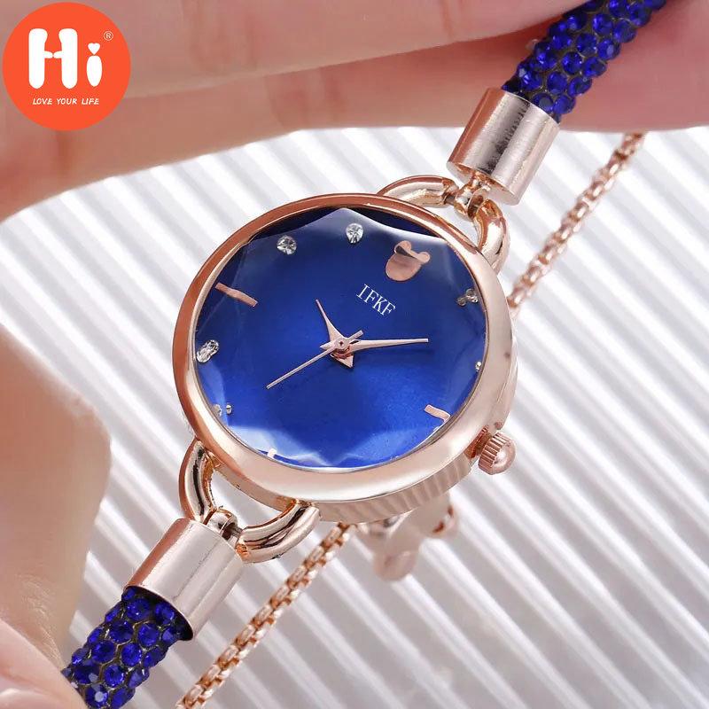 Привет модные часы Роскошные женские кварцевые часы Водонепроницаемые женские часы Женские наручные часы