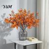 Orange Silk Plants for Halloween Decoration Realistic Artificial Flowers Autumn Home Decoration, Floral Lifelike Branches Seasonal Display Table