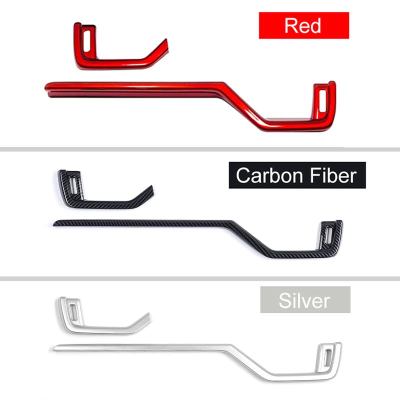 Для Toyota RAV4 XA50 2019-2021 2022 2023 2024 2 шт. ABS салон автомобиля центральный пульт управления декоративная полоса модификация отделка наклейка