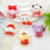 Новогодние смоляные аксессуары Sanrio: Мультяшные DIY заколки для волос, брелоки, чехлы для телефонов, магниты на холодильник, пряжки для обуви