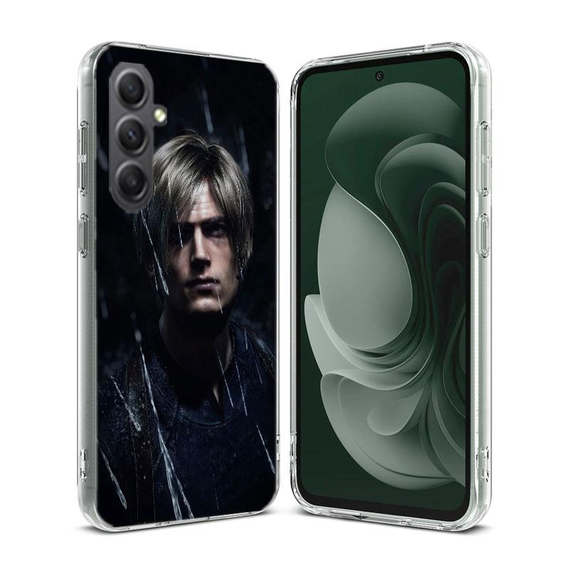 Леон Кеннеди Resident Evil 4 Телефон Для Samsung A15 A25 A35 A55 A71 A51 Galaxy S9 S8 S10E A41 A31 A11 M12 M32 M30S M51 M52 J8 J6