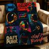 Музыка D-Daft Punk-k Бросок Толстый Комфорт Фланелевое Одеяло, Многоцелевое Использование В Помещении На Открытом Воздухе Ежедневный Сон