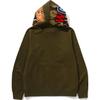 A Bathing Ape shark-pattern hooded zip-up sweatshirt 0ZXSWM115005N