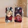 Чехол для телефона Fullmetal Alchemist Edward Elric для Samsung A10, 12, 20, 21S, 30, 31, 40, 50, 51, 52, 70, 71 Прозрачная крышка