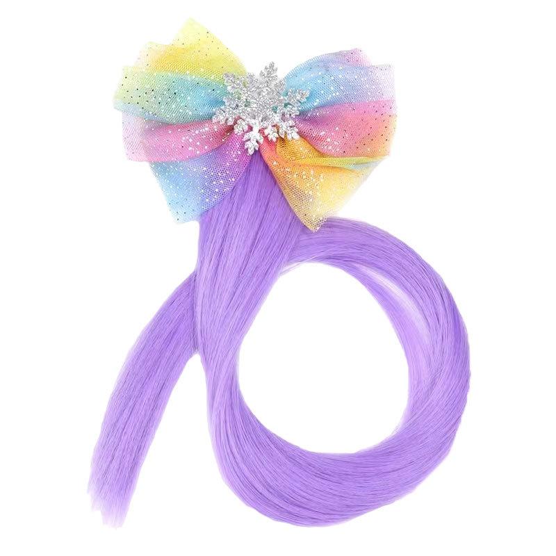 Детские заколки для волос, заколки с мультяшными животными, единорогом, красочный парик, аксессуары для волос, заколка для волос для девочек, искусственный твист, косичка, головной убор