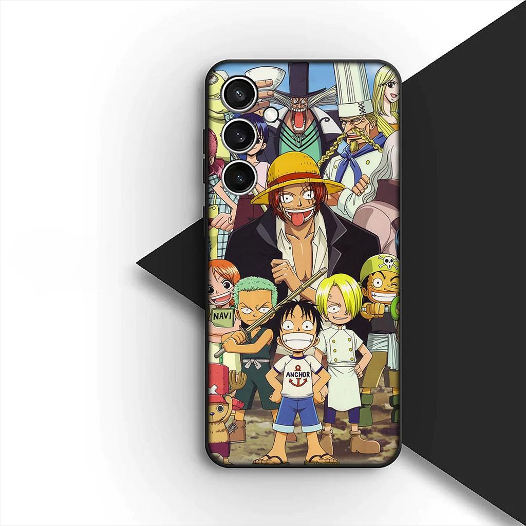 for Samsung Galaxy S20 S22 S21 FE Ultra Plus A07 A17 A15 A16 A25 A57 A37 Phone Cover Case One Pieces Luffy Sanji Roronoa Zoro