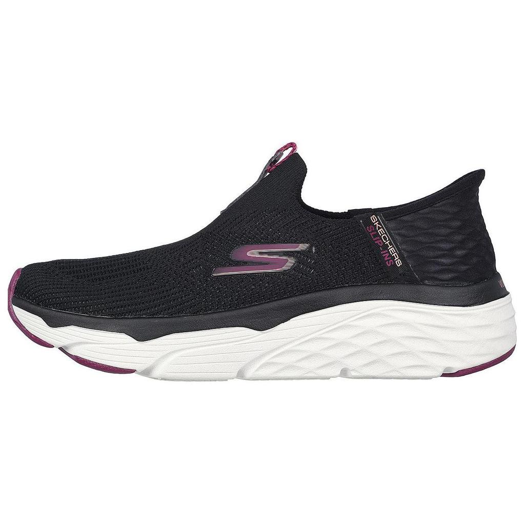 Skechers Максимальная амортизация Обувь без шнурков Удобная Универсальная Дышащая Легкая Низкие Повседневные Кроссовки Женские Черный 128571-BKBU