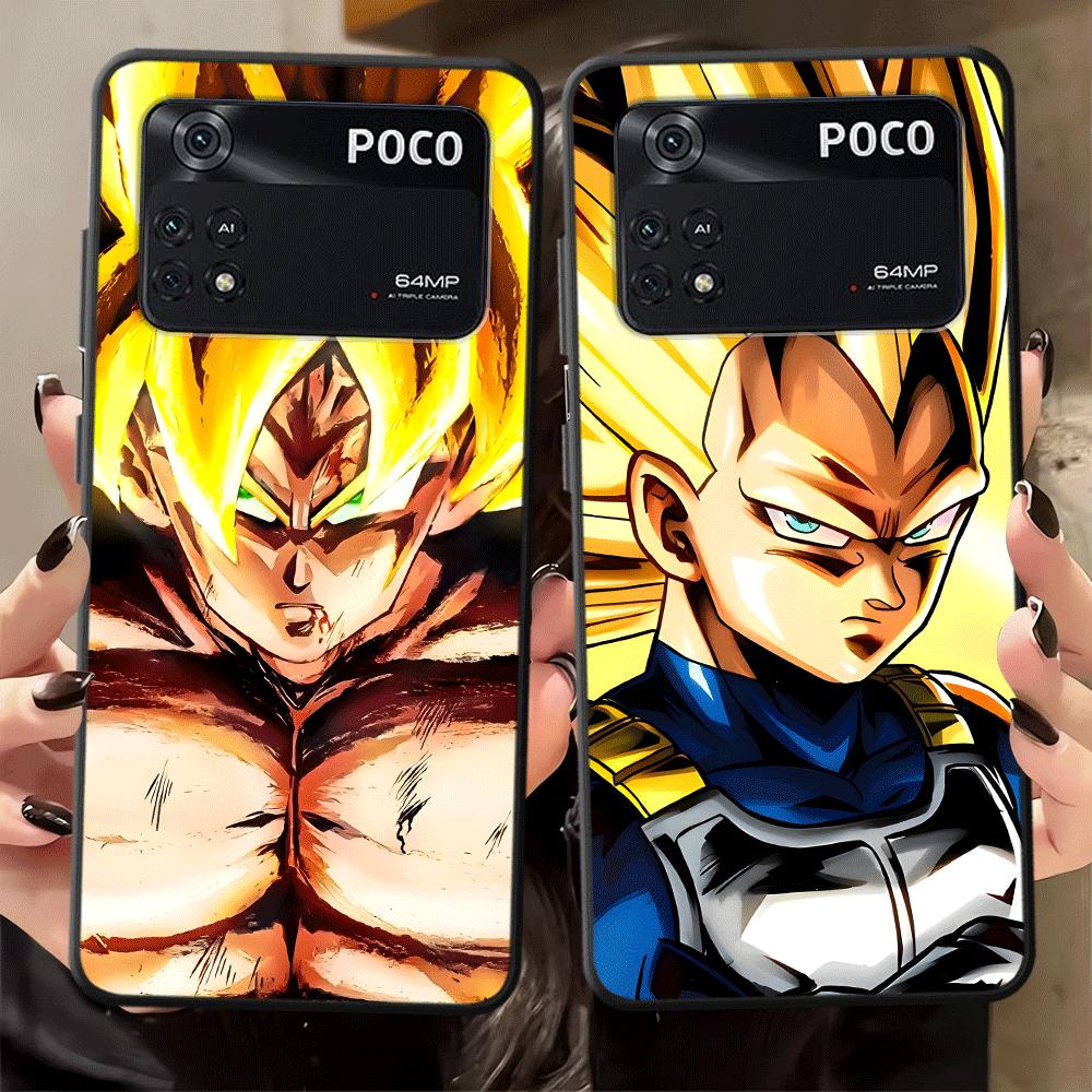 Case for Xiaomi Poco F8 C61 M3 M4 M7 Pro C75 M5 F3 F1 C50 C71 X3 X4 X5 X7 Pro Black Soft Phone Cover Dragon Ball Cool Vegeta