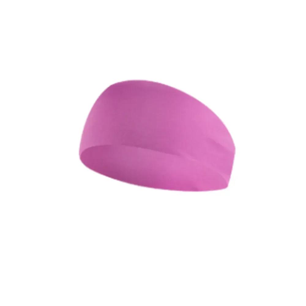 Men Headband High Elastic Gym Running Tennis Headwrap Sports Sweatband Solid Color Breathable Football Badminton Yoga Hair Bands