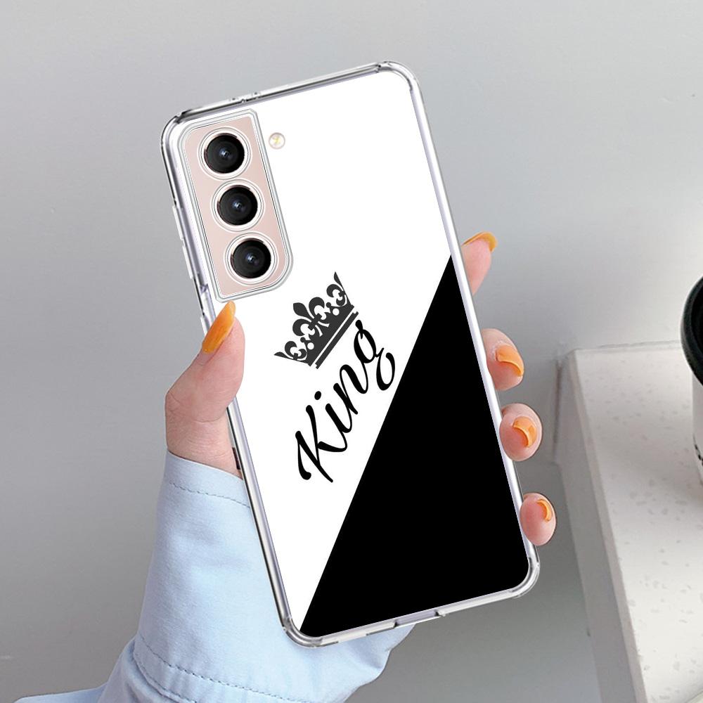 Милый чехол Mom Queen Princess для Samsung Galaxy S22 S20 FE S21 Plus S10 S9 Note 20 9 10 Lite прозрачный мягкий чехол для телефона