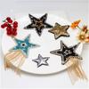 Bling Rhinestone Sparkling Clothes Appliques Clothing Accessaries Embroidery Iron-on Patches