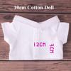 Multicolors Doll T-shirt Fashion Style Idol Doll Outfit Doll Clothes  10/20cm Cotton Stuffed Dolls