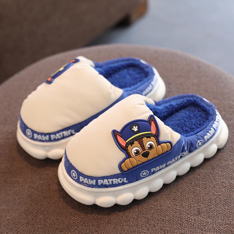 Paw Patrol Kids' Cotton Slippers for Autumn/Winter - Boys, Girls, and Women's Indoor Fur Slippers