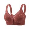 Cotton Front Closure Bras Plus Size Wireless Bralette Cotton Bra Vest Front Buckle Brassiere Comfortable Underwear S-4XL