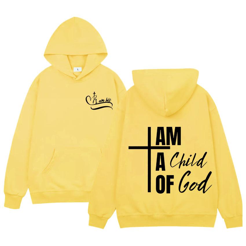 Я дитя Божье Юмор Мужская повседневная спортивная одежда Харадзюку Хип-хоп спортивная одежда с капюшоном и длинными рукавами Свободная уличная одежда